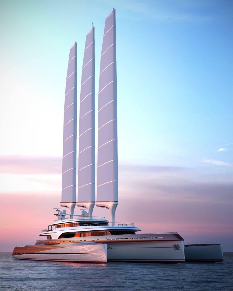 trimaran, yacht, sailing, sailing ship, sailing boat, sailing yacht, super trimaran, nature, superyacht, luxury, luxurious, luxury boat, sea, ocean