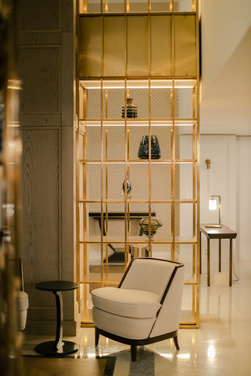 a chair in a room